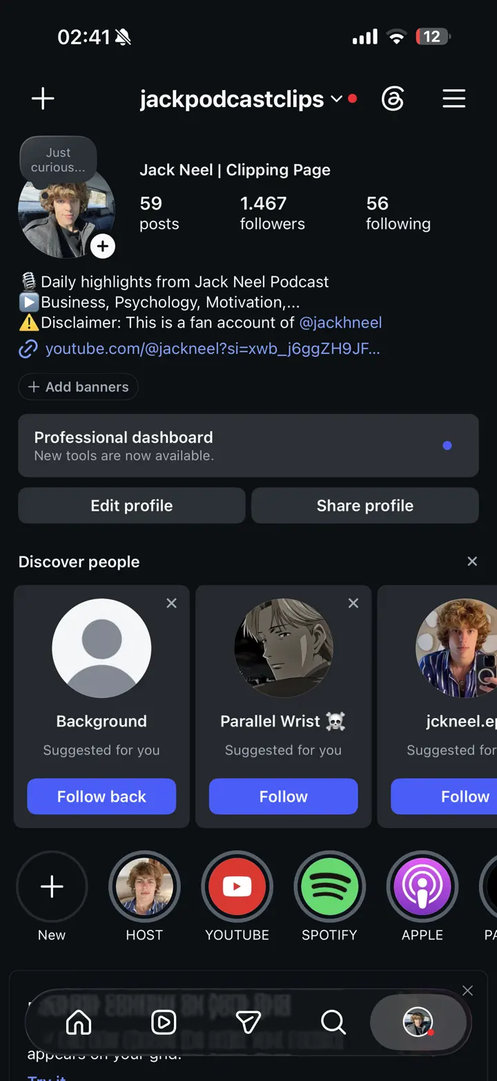 Jack account recovered